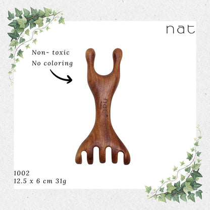 NAT Natural Peruvian Balsamo Massage Anti-Static Multifunctional Gua Sha [1002]