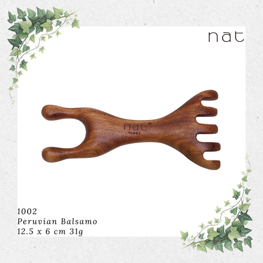 NAT Natural Peruvian Balsamo Massage Anti-Static Multifunctional Gua Sha [1002]