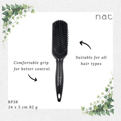 NAT PRO Professional Nylon Stylist Air Cushion Brushes with Ergonomic Grip