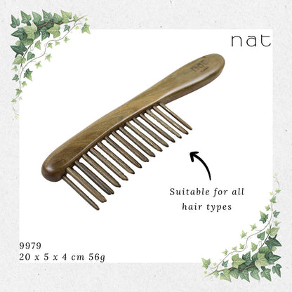 NAT Natural Classic Green Sandalwood Hair Brush [9979]