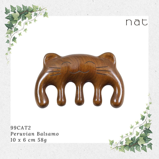 NAT Cat Style Peruvian Balsamo Massage Anti-Static Comb for Gua Sha and Massaging [99CAT2]