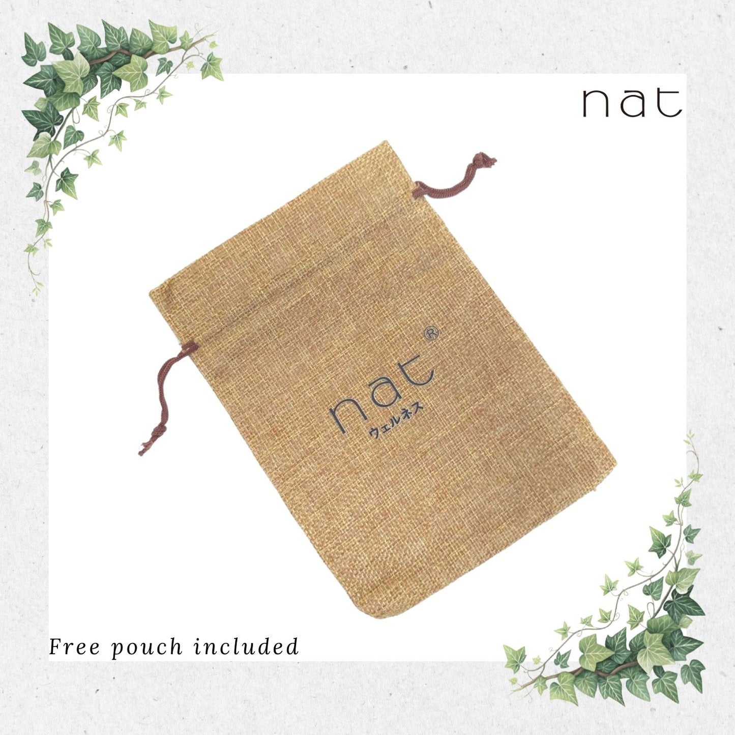 NAT PREMIUM Natural Green Sandalwood Handy Tooth Anti-Static Hair Brush [9933]