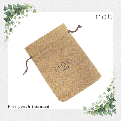 NAT PREMIUM Natural Green Sandalwood Handy Tooth Anti-Static Hair Brush [9933]